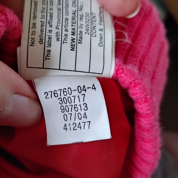 Vintage Gap Down-filled Puffer Vest Pink Size XL Quilted - Picture 11 of 12